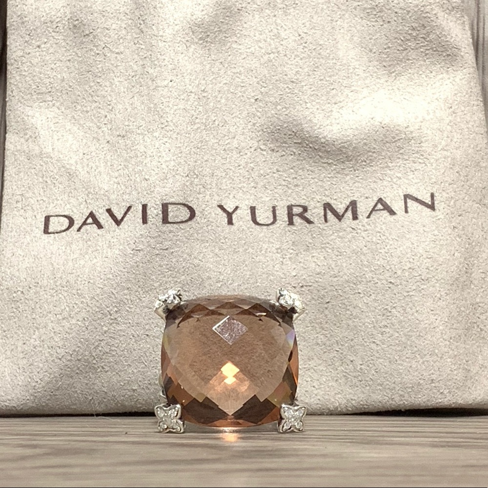 David Yurman On Point Morganite & Diamond Ring